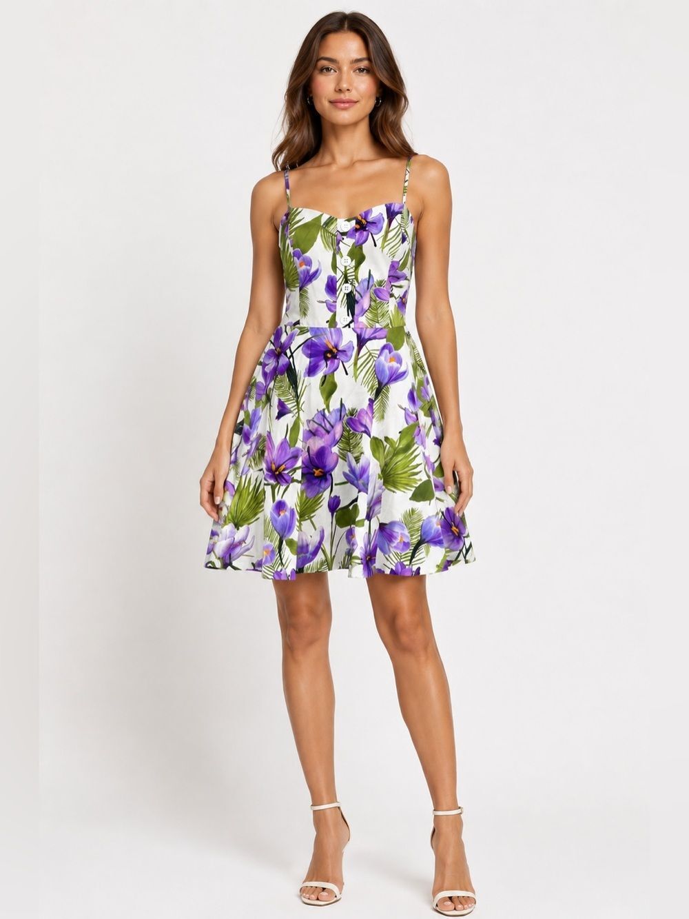 Alice + Olivia NWT Nella Floral Palm Dress Size 4